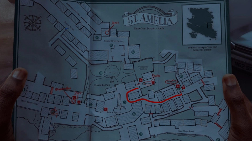 Silent Hill Townfall Clinic Puzzle map pharmacy