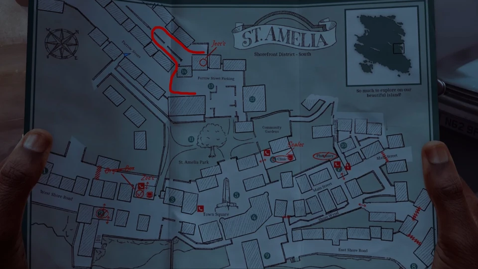 Silent Hill Townfall Clinic Puzzle map sleutel 1