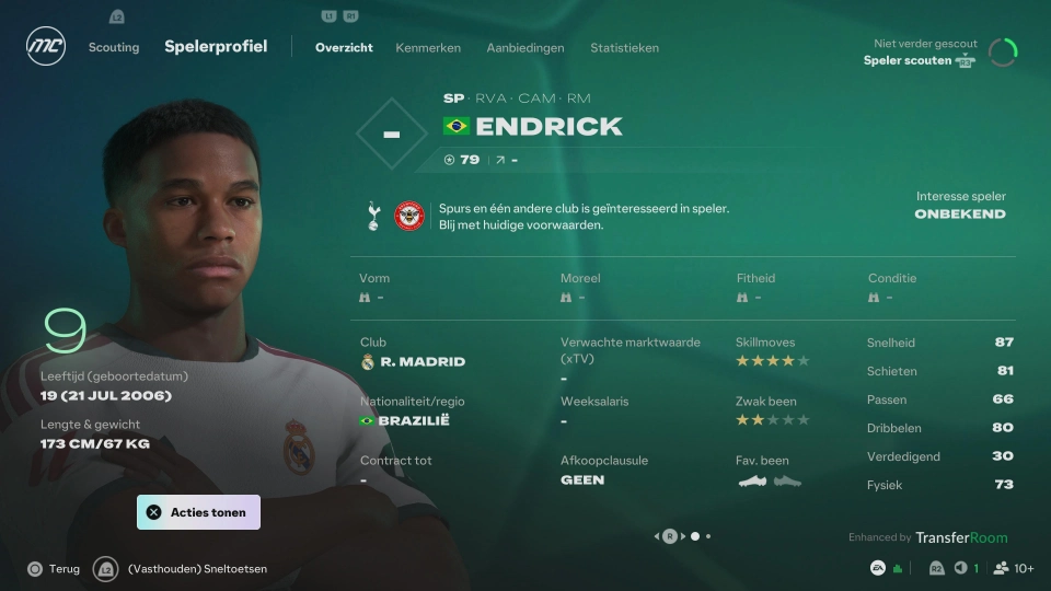 EA Sports FC 27 wonderkid Endrick