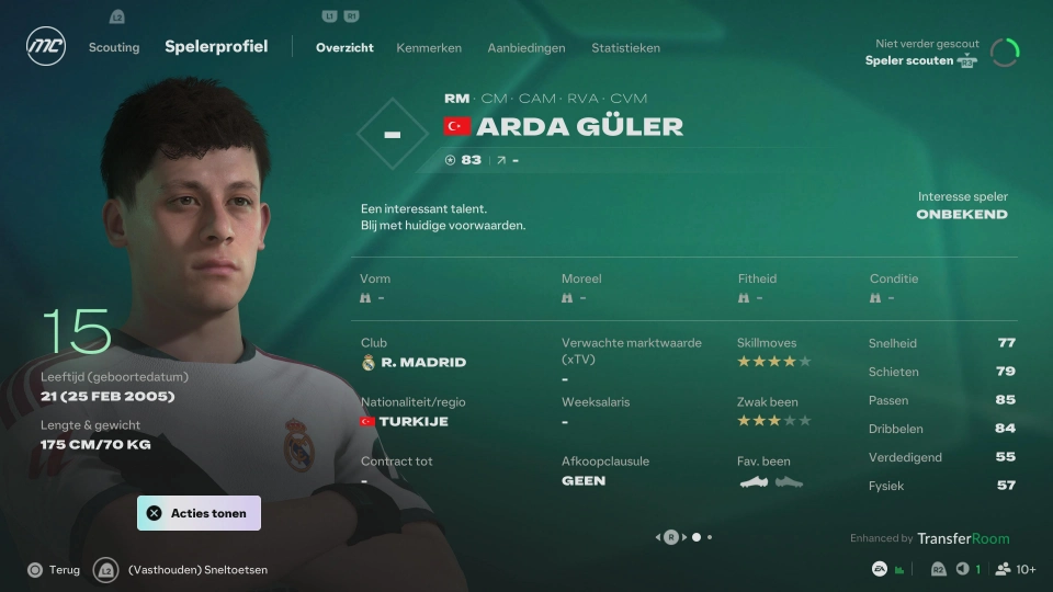 EA Sports FC 27 wonderkid Arda Guler