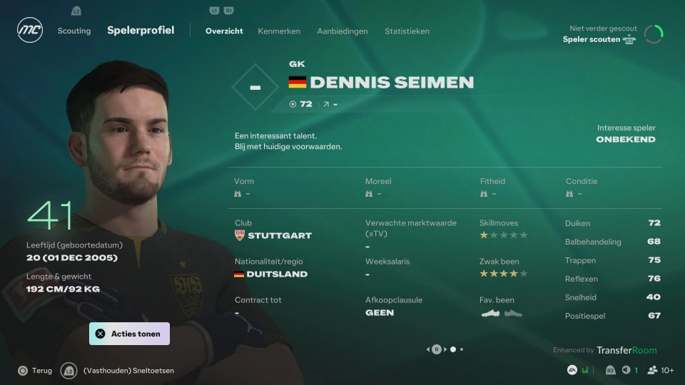 EA Sports FC 27 wonderkid Dennis Seimen