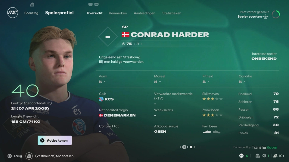 EA Sports FC 27 wonderkid Conrad Harder