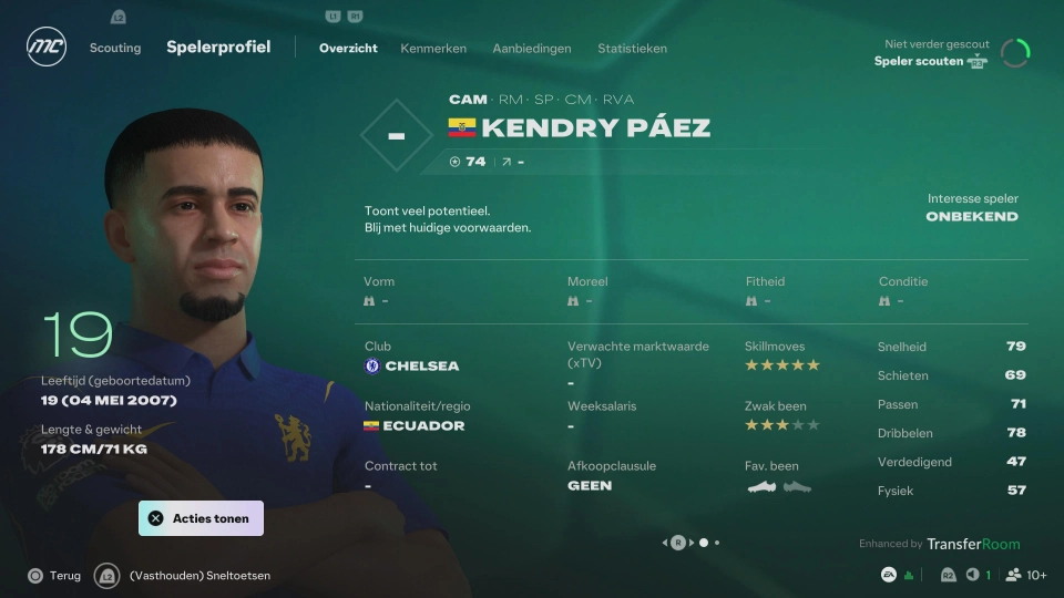 EA Sports FC 27 wonderkid Kendry Paez