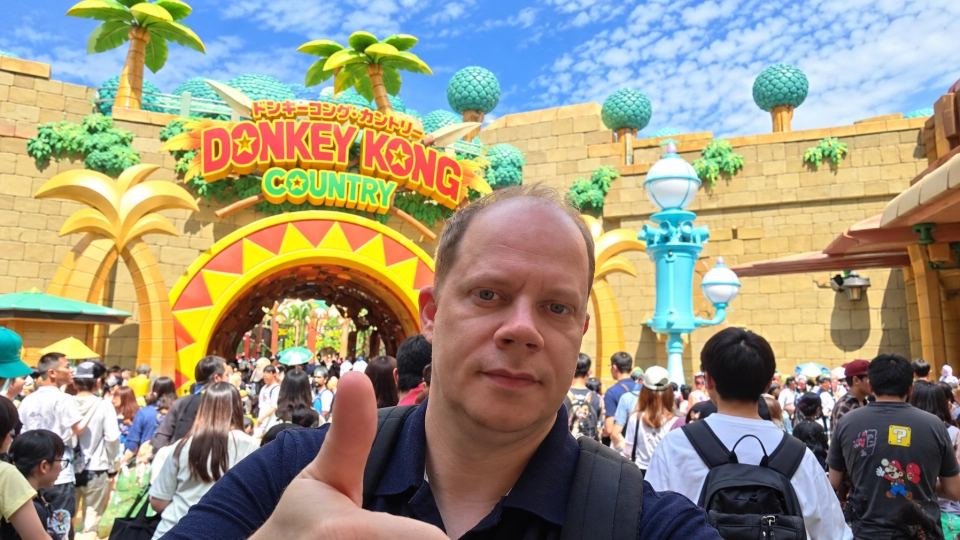 Selfie bij Donkey Kong Country